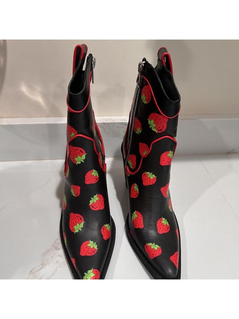 Dolls Kill Strawberry Shortcake Boots - Picture 2 of 5